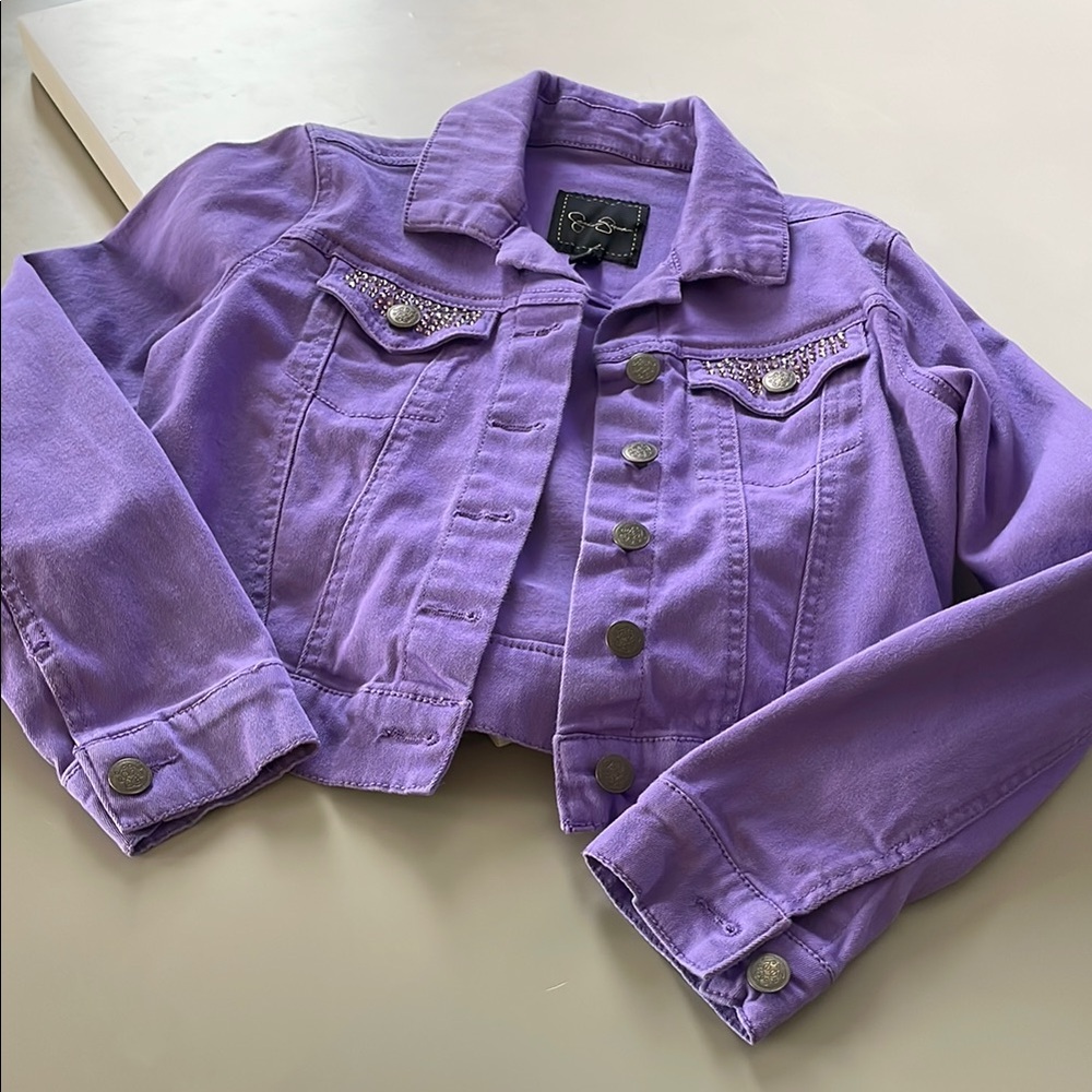 Purple Kids Denim Jacket